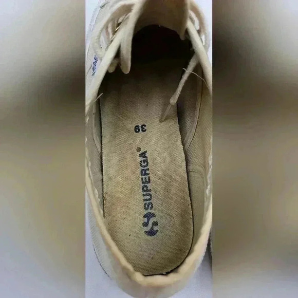 Superga Beige Gesso 2750 Cotu Classic Womens Size 39/8 - Picture 5 of 6